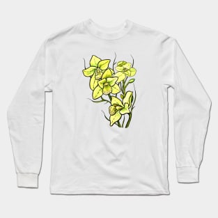 Green Orchid Long Sleeve T-Shirt